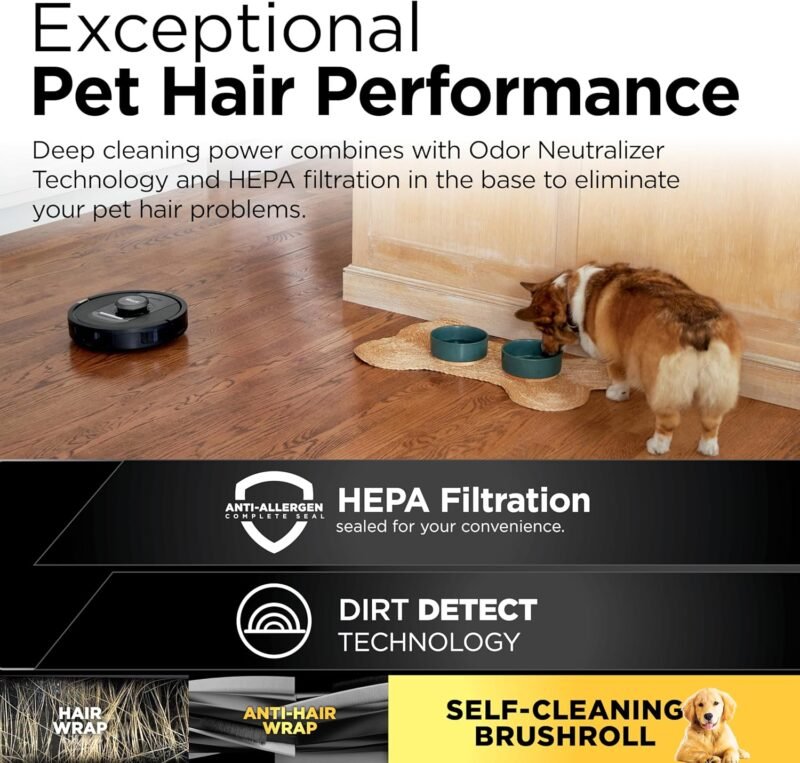 Shark PowerDetect Self-Empty Robot Vacuum with NeverStuck Technology