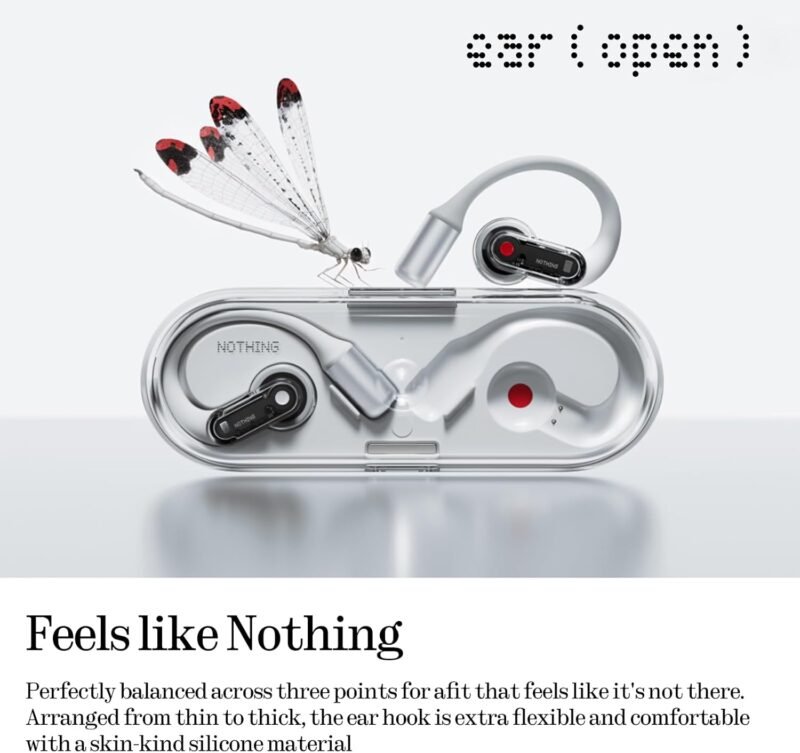 Nothing Ear (Open) Open-Ear Headphones, Earbuds with Earhooks