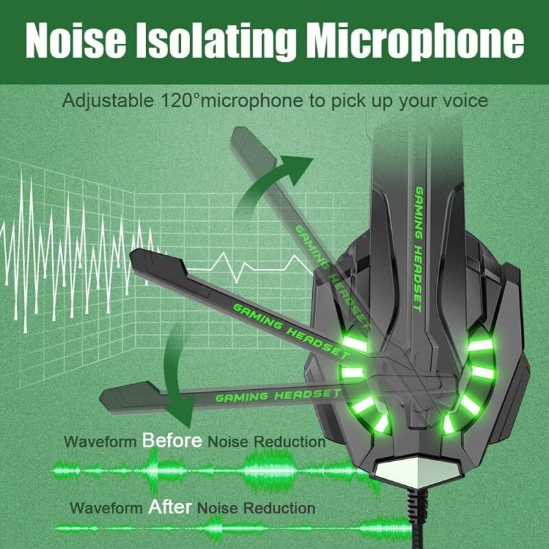 BENGOO G9000 Stereo Gaming Headset , Noise Cancelling Over Ear Headphones with Mic