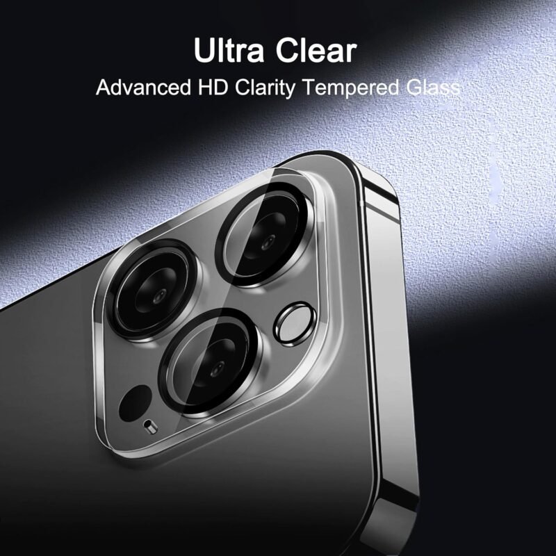 Ailun 3 Pack Privacy Screen Protector for iPhone 16 Pro Max+ 3 Pack Camera Lens Protector