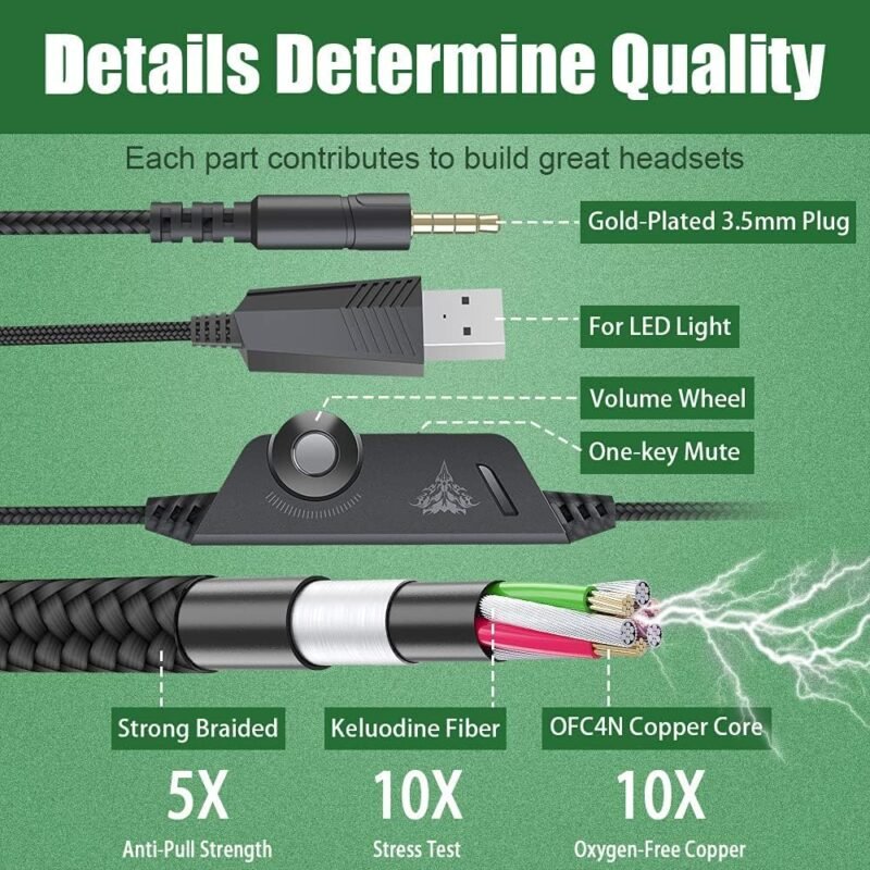 BENGOO G9000 Stereo Gaming Headset , Noise Cancelling Over Ear Headphones with Mic