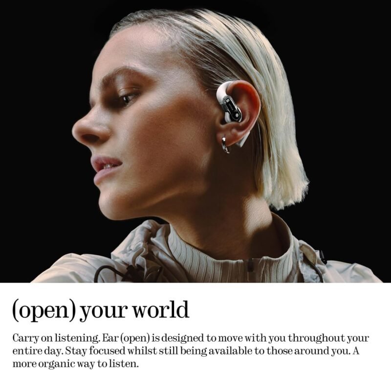 Nothing Ear (Open) Open-Ear Headphones, Earbuds with Earhooks
