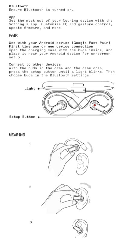 Nothing Ear (Open) Open-Ear Headphones, Earbuds with Earhooks