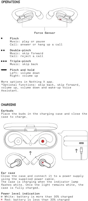 Nothing Ear (Open) Open-Ear Headphones, Earbuds with Earhooks