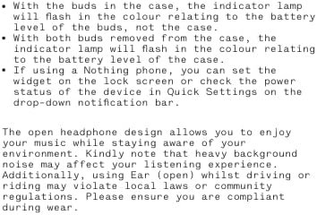 Nothing Ear (Open) Open-Ear Headphones, Earbuds with Earhooks