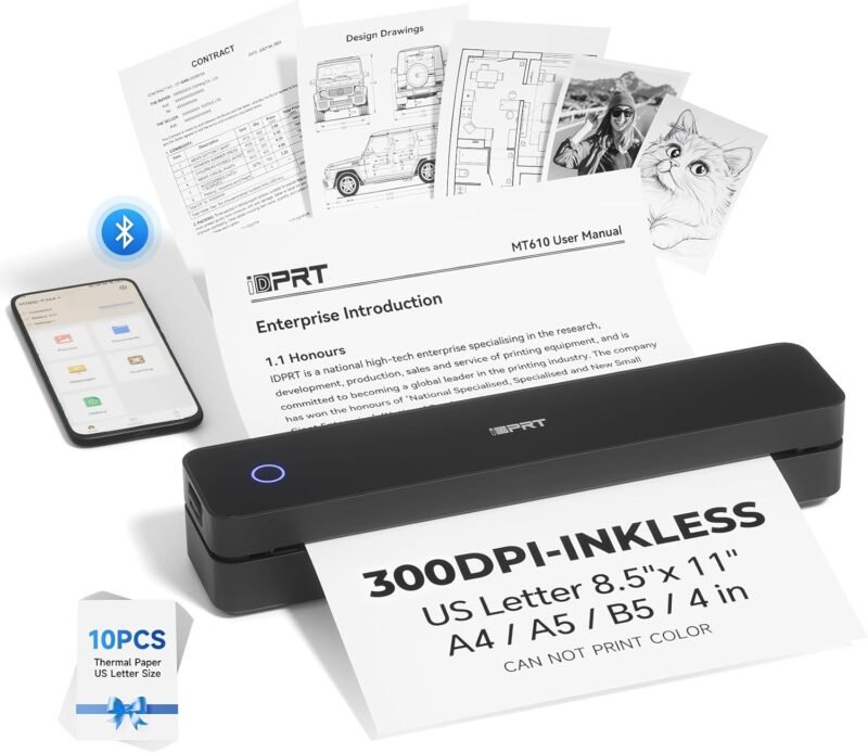 Portable Printer Wireless for Travel