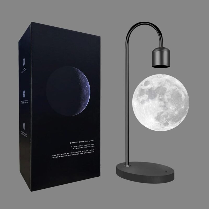 Magnetic Levitating Moon Lamp with Phone Wireless Charging Pad (Single Light)